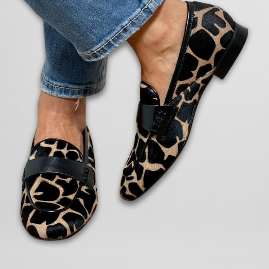 Eastwood and Bloom™ | Priscilla Giraffe-Print Loafers